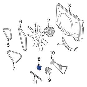 Nissan Oe 119255s701 For Xterra 2002-2004 Accessory Drive Belt Idler Pulley