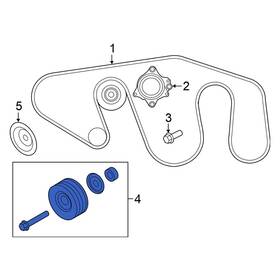 Nissan Oe 11925ez30b For Armada 2020-2024 Accessory Drive Belt Idler Pulley
