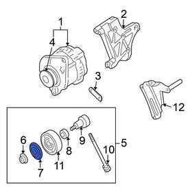 Nissan Oe 11929ag300 For 350z 03-07 Accessory Drive Belt Idler Pulley Cap