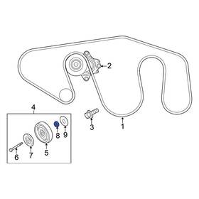 Nissan Oe 119327s00a For Frontier 05-19 Accessory Drive Belt Idler Pulley Spacer