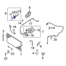 119459e002 Nissan Oe 11945900 For Altima 1998-1999 Accessory Drive Belt Idler Pulley
