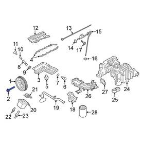 Nissan Oe 12309ez40a For Titan Xd 2016-2019 Engine Crankshaft Pulley Bolt