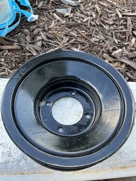 Oem Gm 389644 Oldsmobile 3 Groove Crankshaft Pulley 350 403 260 455 Cutlass 442 Ac