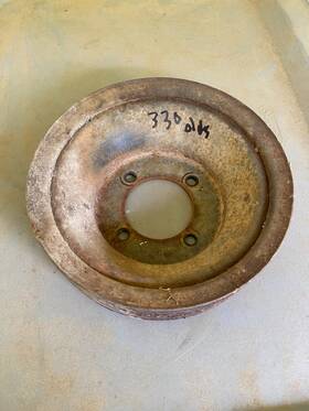 Oldsmobile 389645jb 1966 1967 Olds 330 Crankshaft Main Pulley 3 Groove A/c Cutlass 442
