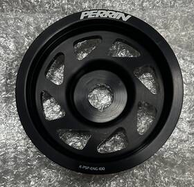 Perrin Performance Psp-eng-100blk Lightweight Crank Pulley Subaru Wrx Sti Forester Ej Black