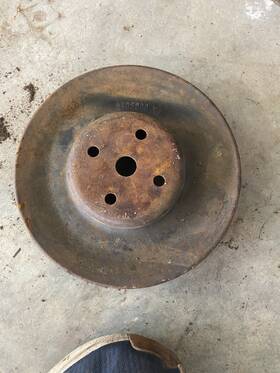 Pontiac 9786909xj 1968 1967 Firebird 400 326 428 Fan Pulley Water Pump 2 Groove 67 68