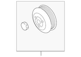 Porsche 948-106-091-01 Genuine Engine Water Pump Pulley
