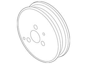 Porsche 958-106-091-00 Genuine Engine Water Pump Pulley