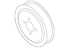 Porsche 9a7-121-031-04 Genuine Pulley