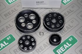 Powerhouse Racing 03091003.bk Phr 4 Piece Black Billet Pulley Kit With Idler For Is300 Gs300 98-05 2jz-ge Vvti