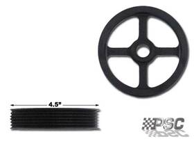 Psc Motorsports Pp2401 Motor Sports Serpentine Power Steering Pump Pulley 4.5 Inch