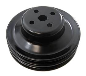 Racing Power Co-packaged R8975b Co-packaged Ford 289 2 Groove Water Pump Pulley Black