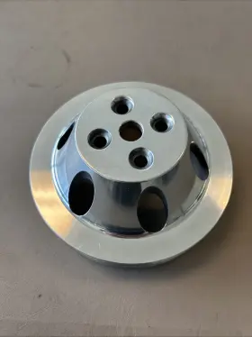 R8842p Racing Power Company Big Block Chevy Aluminum Water Pump Pulley 2 Groove Short Polished