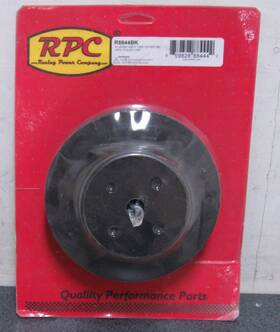 Racing Power Company R8844bk Black Alum Bb Chevy Dbl Grv Wp Pulley Lwp Upper New