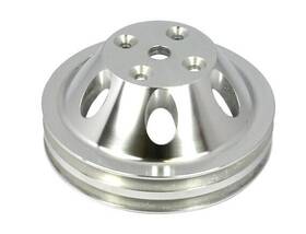 Racing Power Company R9483pol Co-packaged - Pol Alum Sbc Double Gro Ove Pulley