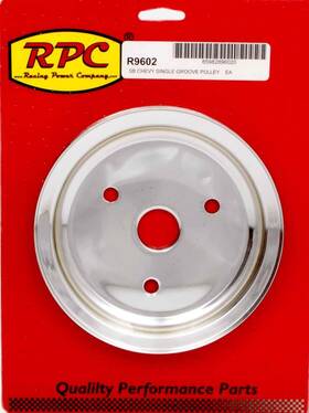 Racing Power Company R9602 Co-packaged - Chrome Steel Crankshaft Pulley Sbc Short Wp