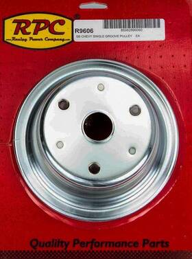 Racing Power Company R9606 Co-packaged - Chrome Steel Crankshaft Pulley 1groove Long Wp