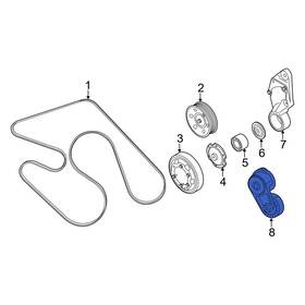 Ram Oe 5086958ab For 2500 2011-2024 Accessory Drive Belt Tensioner Assembly