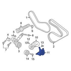 Ram Oe 5281996ab For 1500 19-24 Lower Accessory Drive Belt Tensioner Assembly
