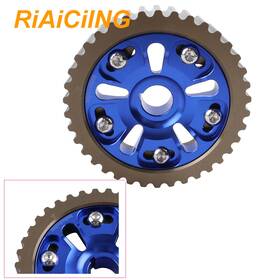 Riaiciing H-bpu003-gy-bl-d Adjustable Cam Gear Timing Pulley Blue Fit For Honda Civic Crx Sohc D15 D16