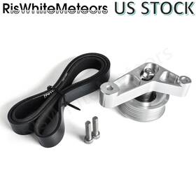 Riswhitemeteors Eda008-d Ep3 Style For Honda Civic Rsx K24 K Series Swap Adjustable Idler Pulley Belt Kit