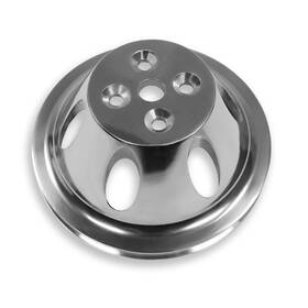 Rodspeedracing Rsru10190 New Sbc Chevrolet Alu Water Pump Pulley 1 Groove For 350 Short