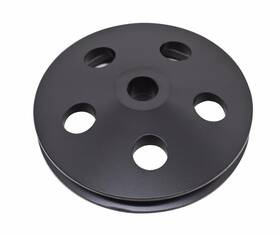Rodspeedracing Rsru90134 Black Aluminum Power Steering Pulley Keyway Gm Chevy Bbc Sbc Lwp Swp One Groove