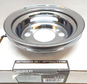 Rpc 4478 Bbc Big Block Chevy Swp 1955-70 Add On Ac Crank Pulley Single Belt Groove