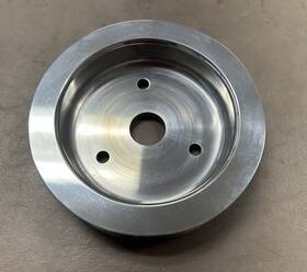 Rpc 8843p Big Block Chevy Aluminum Crank Pulley Swp 2 Groove V Belt