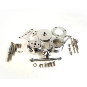Rpc R4359 Racing Power Company Mustang 5.0 Billet Aluminum Serpentine Pulley Kit