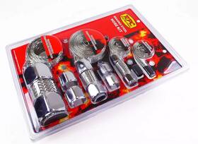 Rpc R6678 Chrome Stainless Braided Hose Kit Radiator Heater