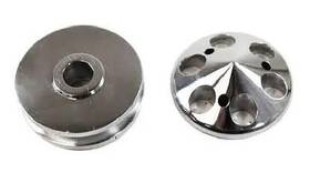Rpc R9487 Racing Power Company Aluminum Alternator Pulley And Nose V-belt Satin