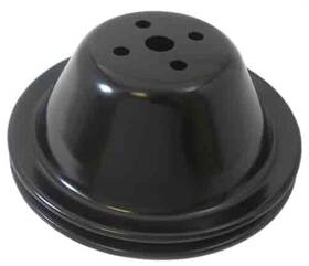 Rpc R9600bk Black Sb Chevy 283-350 V8 Single Groove Water Pump Pulley - Swp Uppe