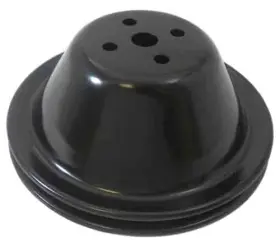 283-350 Rpc R9600bk Black Sb Chevy V8 Single Groove Water Pump Pulley - Swp Uppe