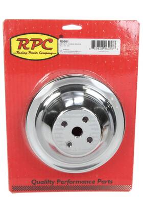 Rpc Racing Products Company R9601 Sbc Swp 2 Groove Water P Ump Pulley Chrome