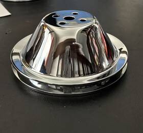 Rsring Rsru90189 Chrome Water Pump Pulley 1 Groove For Chevy Short 283 327 350 400 Swp