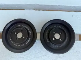06-1607-c12395a Saleen Pair Of 2005-2009 Ford Mustang S281 Supercharger Pulley 4.6 3v Sohc