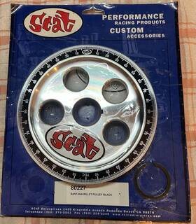 Scat 80227 Black Laser Engraved Degree Crankshaft Pulley New