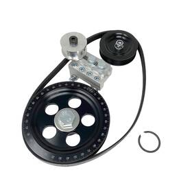 Scat 80316bk Black Billet Serpentine Degree Pulley Kit For Vw Type 1 -