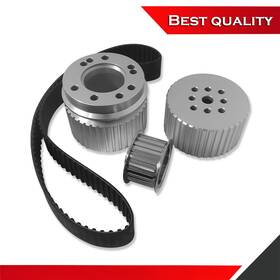 Shopvertex Sv27512 Gilmer Belt Drive Pulley Kit For Ford Sbf 289 302 351w Mechanical Water Pump