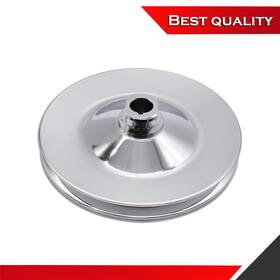 Shopvertex Sv27527 Suits Chevy Gm Saginaw Power Steering Pump Pulley Keyway Single Groove Chrome