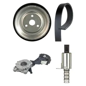 Bndl-934114 Skp For Mini Cooper 2010-2016 4-pc Drive Belt Idler Pulley Kit