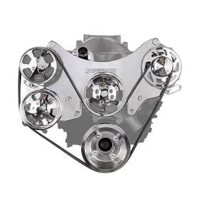 Speedmaster 1-415-003-01 Ford Sb Complete Engine Pulley Kit Polished