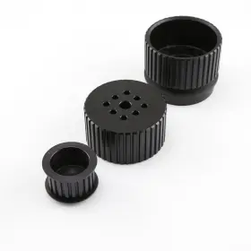 Pce415.1014.02 Speedmaster Long Gilmer Crank Alt And Wp Pulleys Black