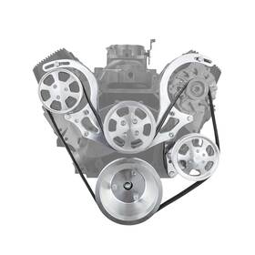 Speedmaster Pce415.1020.01 Short Water Pump Engine Pulley Set For Chevy Bbc 454