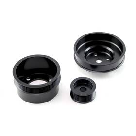 Speedmaster Pce415.1022 Ford 5.0l 79-93 Steel Serpentine 20% Underdrive Kit Blk
