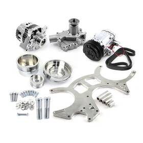 Speedmaster Pce415.1046 Billet Alum 20% Underdrive Serpentine Kit For Ford Sb