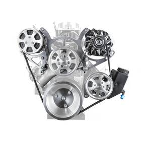 Speedmaster Pce415.1051 Aluminum Serpentine Complete Engine Kit For Chevy Sbc