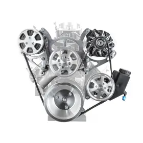 Pce415.1051 Speedmaster Aluminum Serpentine Complete Engine Kit For Chevy Sbc