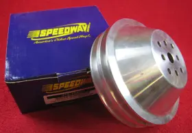 91015482 Speedway Motors Cast Aluminum Short Water Pump Double Groove Sbc